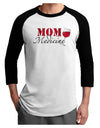 Mom Medicine Adult Raglan Shirt-TooLoud-White-Black-X-Small-Davson Sales