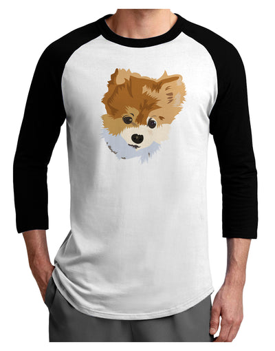 Custom Pet Art Adult Raglan Shirt by TooLoud-TooLoud-White-Black-X-Small-Davson Sales