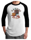 TooLoud Hawkins AV Club Adult Raglan Shirt-Mens-Tshirts-TooLoud-White-Black-X-Small-Davson Sales