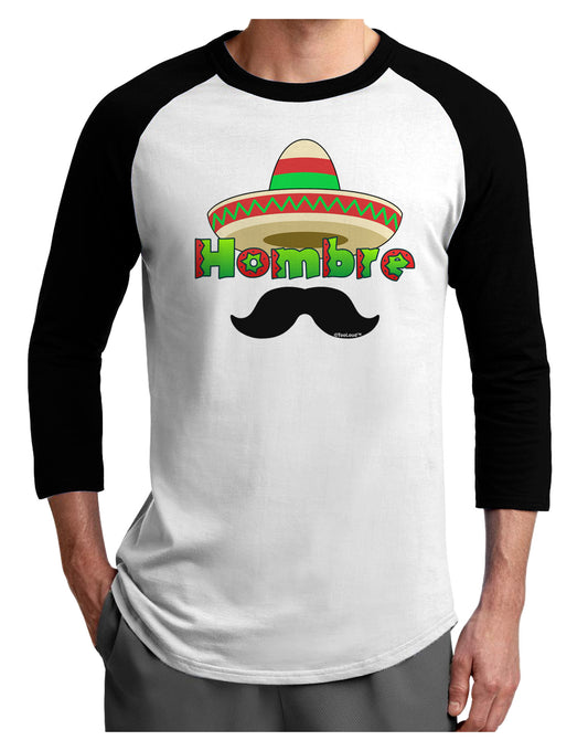 Hombre Sombrero Adult Raglan Shirt-Raglan Shirt-TooLoud-White-Black-X-Small-Davson Sales