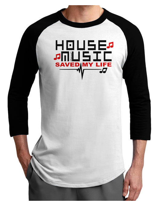 House Saved My Life Adult Raglan Shirt-Raglan Shirt-TooLoud-White-Black-X-Small-Davson Sales