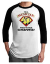 Musician - Superpower Adult Raglan Shirt-TooLoud-White-Black-X-Small-Davson Sales