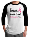 Personalized Team -Name- Breast Cancer Walk - Walking for a Cure Adult Raglan Shirt-TooLoud-White-Black-X-Small-Davson Sales