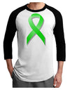 Lyme Disease Awareness Ribbon - Lime Green Adult Raglan Shirt-TooLoud-White-Black-X-Small-Davson Sales