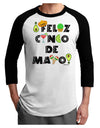 Feliz Cinco de Mayo - Fiesta Icons Adult Raglan Shirt by TooLoud-TooLoud-White-Black-X-Small-Davson Sales