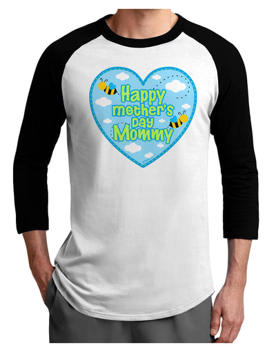 Happy Mother's Day Mommy - Blue Adult Raglan Shirt by TooLoud-TooLoud-White-Black-X-Small-Davson Sales