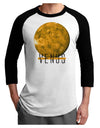 Planet Venus Text Adult Raglan Shirt-Raglan Shirt-TooLoud-White-Black-X-Small-Davson Sales