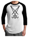 Sigil of Lucifer - Seal of Satan Adult Raglan Shirt-Raglan Shirt-TooLoud-White-Black-X-Small-Davson Sales