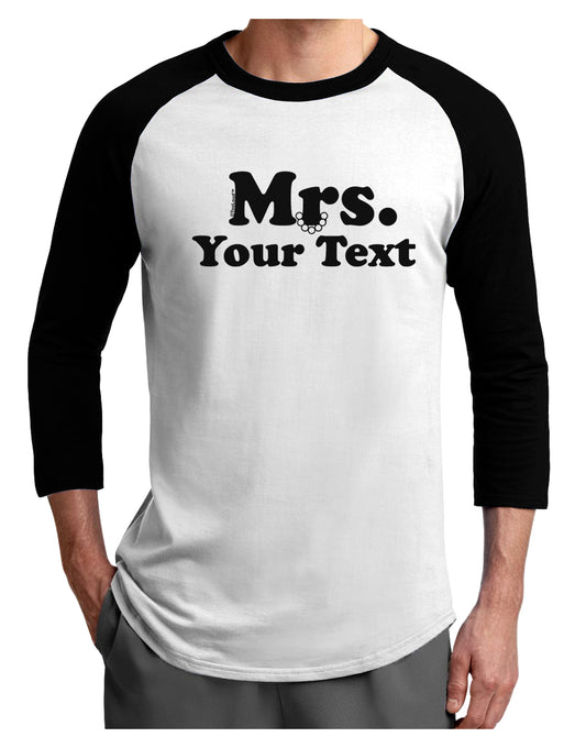 Personalized Mrs Classy Adult Raglan Shirt by TooLoud-TooLoud-White-Black-X-Small-Davson Sales