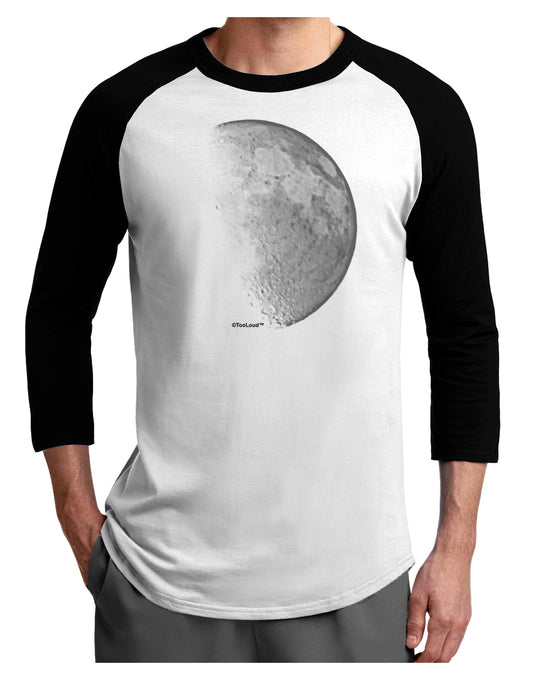 Moon Shadow Adult Raglan Shirt-TooLoud-White-Black-X-Small-Davson Sales