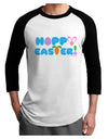 Cute Decorative Hoppy Easter Design Adult Raglan Shirt by TooLoud-TooLoud-White-Black-X-Small-Davson Sales