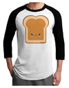 Cute Matching Design - PB and J - Peanut Butter Adult Raglan Shirt by TooLoud-TooLoud-White-Black-X-Small-Davson Sales