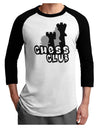 Chess Club Adult Raglan Shirt by TooLoud-TooLoud-White-Black-X-Small-Davson Sales