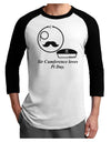 Sir Cumference Loves Pi Day Adult Raglan Shirt-TooLoud-White-Black-X-Small-Davson Sales