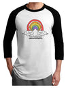 RAINBROS Adult Raglan Shirt-Mens-Tshirts-TooLoud-White-Black-X-Small-Davson Sales