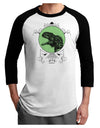 Jurassic Dinosaur Face Adult Raglan Shirt by TooLoud-TooLoud-White-Black-X-Small-Davson Sales