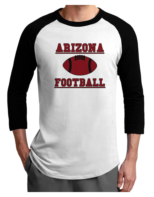 Arizona Football Adult Raglan Shirt by TooLoud-TooLoud-White-Black-X-Small-Davson Sales