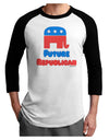 Future Republican Adult Raglan Shirt-TooLoud-White-Black-X-Small-Davson Sales