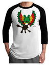 Dilophosaurus Design - Spit Adult Raglan Shirt by TooLoud-TooLoud-White-Black-X-Small-Davson Sales