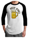Beer Vibes Adult Raglan Shirt-Mens-Tshirts-TooLoud-White-Black-X-Small-Davson Sales