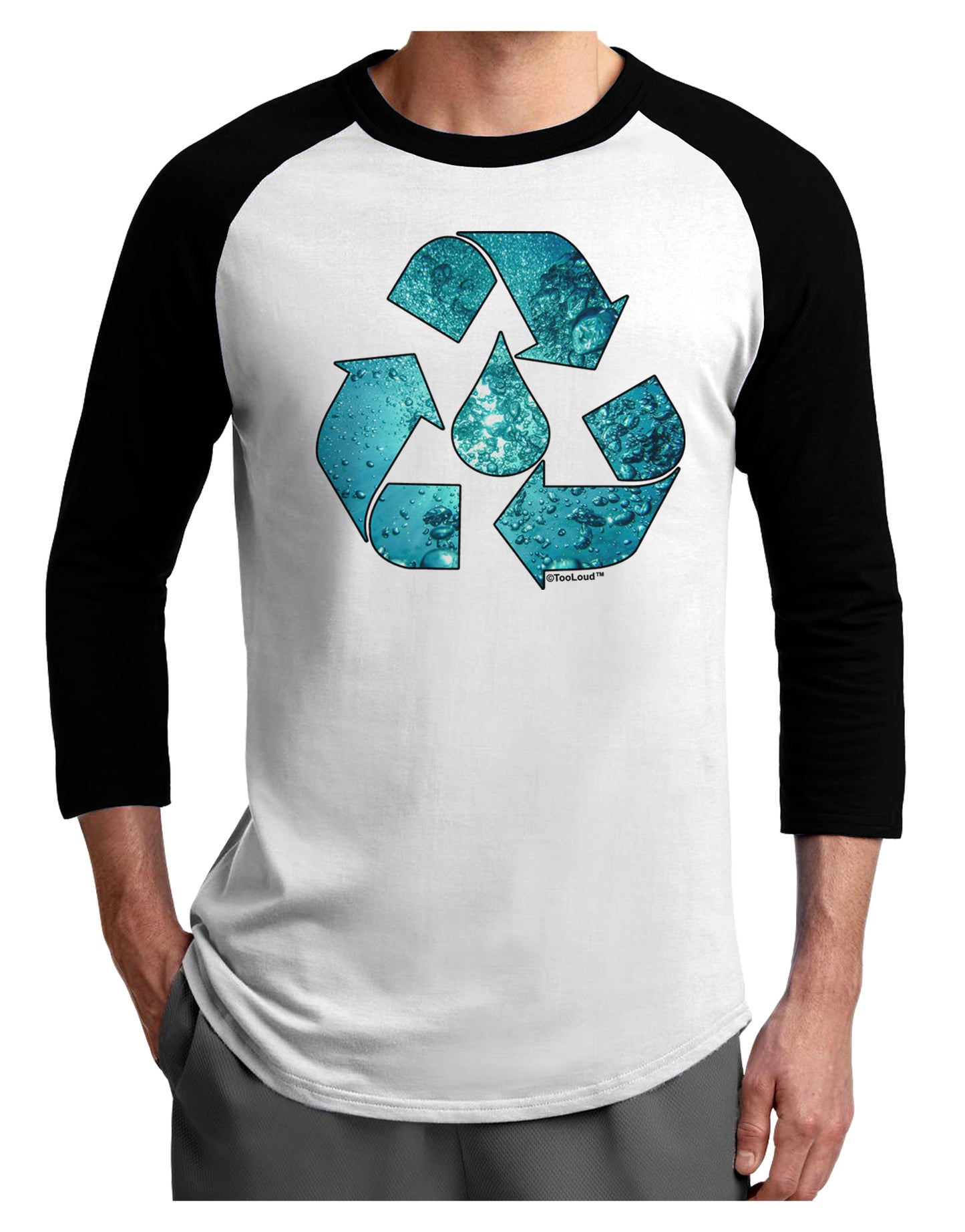Water Conservation Adult Raglan Shirt by TooLoud-TooLoud-White-Black-X-Small-Davson Sales