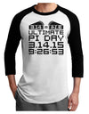 Ultimate Pi Day Design - Mirrored Pies Adult Raglan Shirt by TooLoud-TooLoud-White-Black-X-Small-Davson Sales