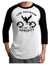 Cabin 10 Aphrodite Camp Half Blood Adult Raglan Shirt-TooLoud-White-Black-X-Small-Davson Sales