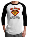 Fire Fighter - Superpower Adult Raglan Shirt-TooLoud-White-Black-X-Small-Davson Sales
