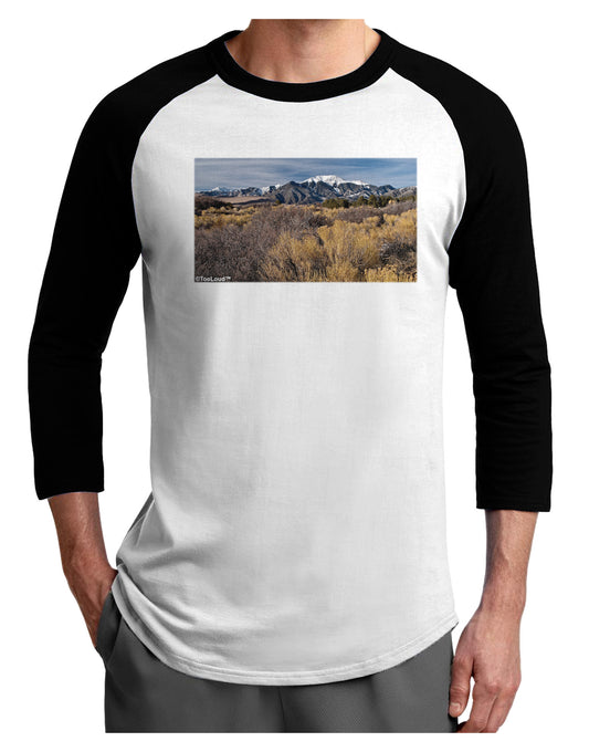 Mountain Forest Park Adult Raglan Shirt-TooLoud-White-Black-X-Small-Davson Sales
