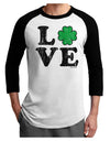 Irish Love - Distressed Adult Raglan Shirt by TooLoud-TooLoud-White-Black-X-Small-Davson Sales