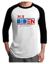 Joe Biden for President Adult Raglan Shirt-Mens T-Shirt-TooLoud-White-Black-X-Small-Davson Sales