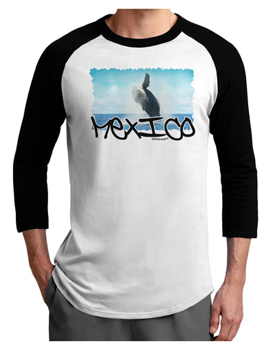 Mexico - Whale Watching Cut-out Adult Raglan Shirt
