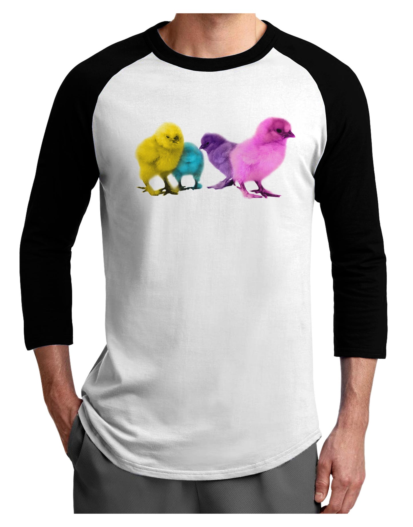 Real Life Peepers Adult Raglan Shirt-Raglan Shirt-TooLoud-White-Black-X-Small-Davson Sales
