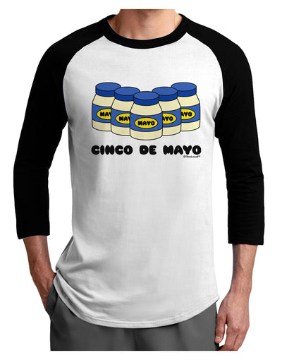 Cinco de Mayo - 5 Mayo Jars Adult Raglan Shirt by TooLoud-TooLoud-White-Black-X-Small-Davson Sales