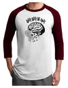 TooLoud Gray Gray Go Away Adult Raglan Shirt-Mens-Tshirts-TooLoud-White-Cardinal-X-Small-Davson Sales