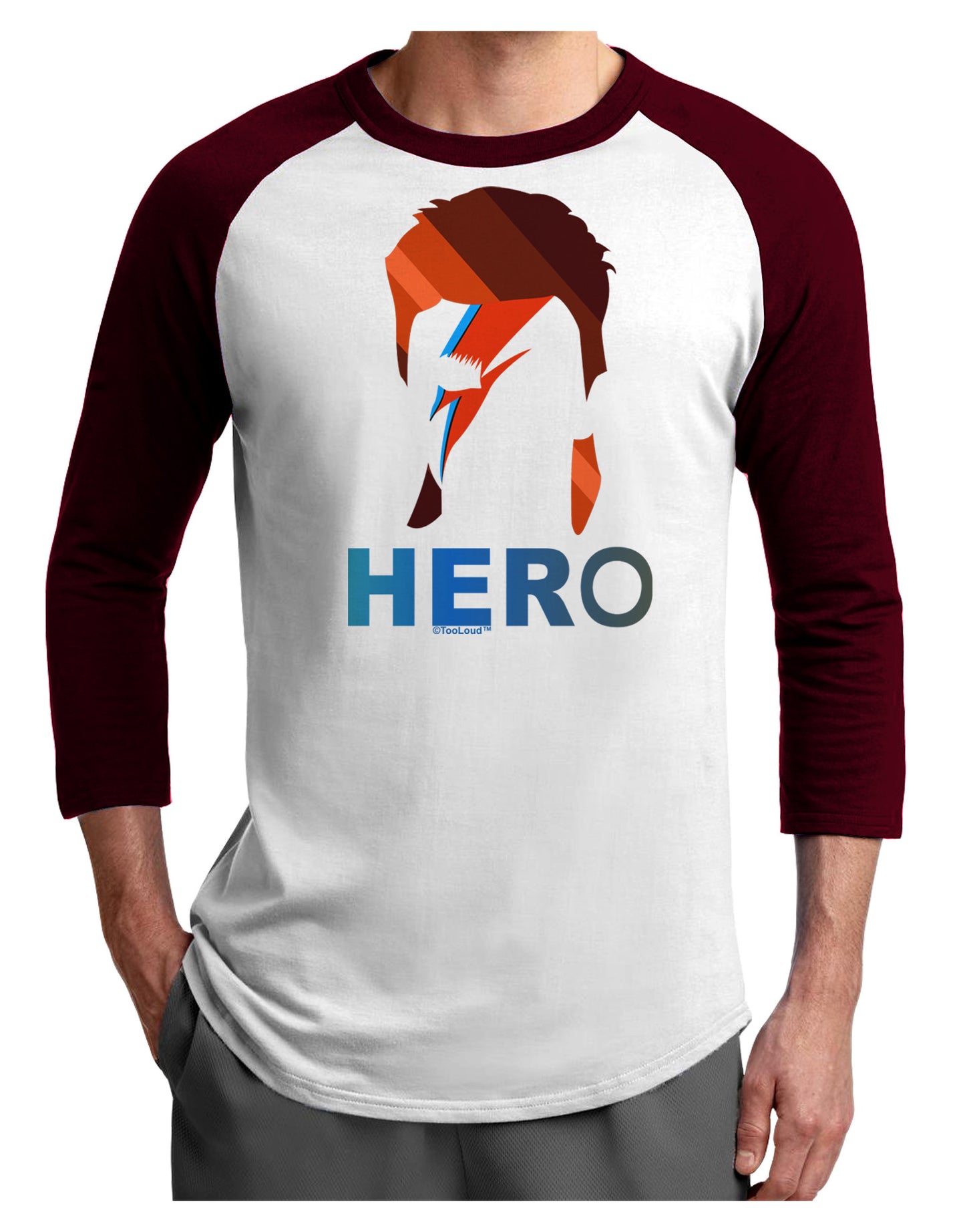 Hero of the Weirdos Adult Raglan Shirt by-Raglan Shirt-TooLoud-White-Cardinal-X-Small-Davson Sales