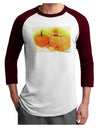 Fall Pumpkin Scene Adult Raglan Shirt-TooLoud-White-Cardinal-X-Small-Davson Sales