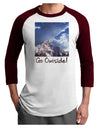 Go Outside Mountain Adult Raglan Shirt by TooLoud-TooLoud-White-Cardinal-X-Small-Davson Sales