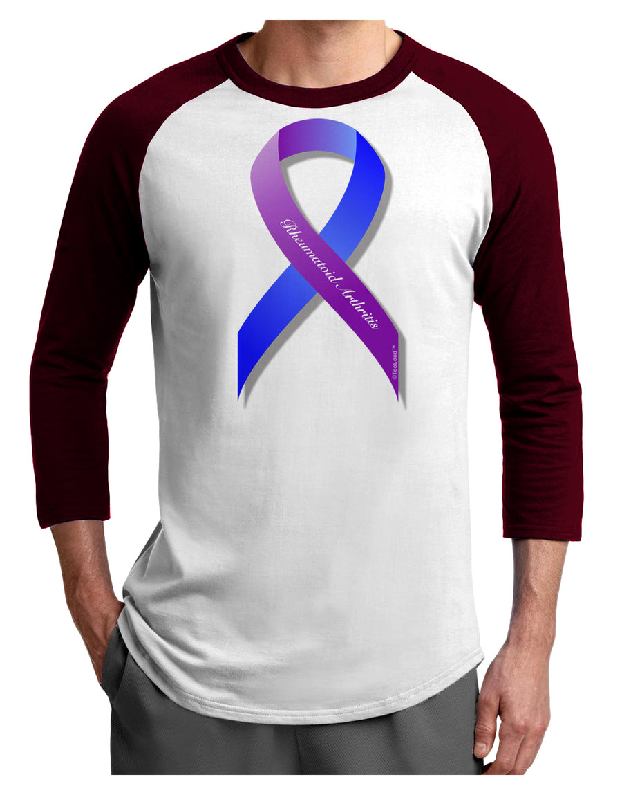 TooLoud Rheumatoid Arthritis Adult Raglan Shirt-Mens-Tshirts-TooLoud-White-Black-X-Small-Davson Sales