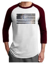 American Flag Galaxy Adult Raglan Shirt by TooLoud-TooLoud-White-Cardinal-X-Small-Davson Sales