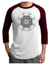 Mandala Coloring Book Style Adult Raglan Shirt-Mens-Tshirts-TooLoud-White-Cardinal-X-Small-Davson Sales