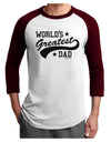 World's Greatest Dad - Sport Style Adult Raglan Shirt by TooLoud-TooLoud-White-Cardinal-X-Small-Davson Sales