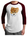 Custom Pet Art Adult Raglan Shirt by TooLoud-TooLoud-White-Cardinal-X-Small-Davson Sales
