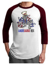 TooLoud AMERISAURUS REX Adult Raglan Shirt-Mens-Tshirts-TooLoud-White-Cardinal-X-Small-Davson Sales