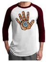 Cardano Hero Hand Adult Raglan Shirt-Mens T-Shirt-TooLoud-White-Cardinal-X-Small-Davson Sales