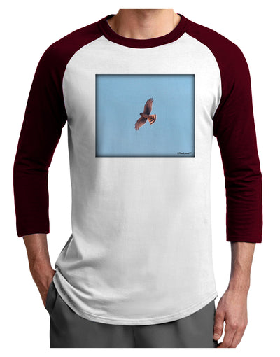 Soaring Peregrine Adult Raglan Shirt-Raglan Shirt-TooLoud-White-Cardinal-X-Small-Davson Sales
