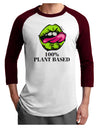 Plant Based Adult Raglan Shirt-Mens T-Shirt-TooLoud-White-Cardinal-X-Small-Davson Sales