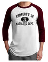 Mathletic Department Adult Raglan Shirt by TooLoud-TooLoud-White-Cardinal-X-Small-Davson Sales