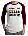 Five Cats - Cinco de Meow Adult Raglan Shirt by TooLoud-TooLoud-White-Cardinal-X-Small-Davson Sales