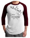 Personalized Mr and Mr -Name- Established -Date- Design Adult Raglan Shirt-TooLoud-White-Cardinal-X-Small-Davson Sales